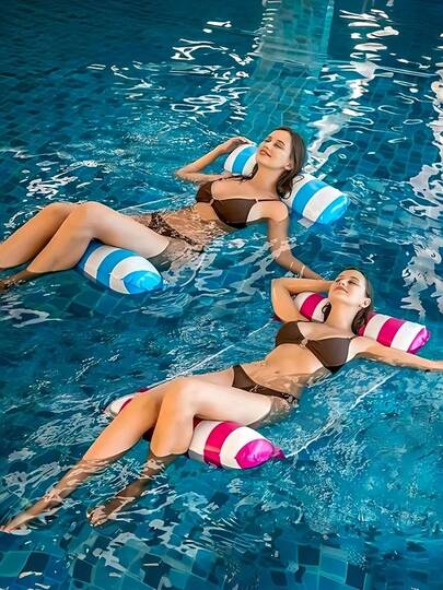 Adult PVC Inflatable Floating Bed, Suitable For Pool & Beach, Portable, No Electricity Needed, Comfortable & Durable, Lightweight & Easy To Carry, Quick Inflation, Suitable For Adults