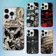 Funda de teléfono Band A-Avenged S-Sevenfold para iPhone 17 16 15 14 13 12 11 Ais/Pro/Max/Plus, cubierta blanca mate a prueba de golpes - z5 - Ver 1