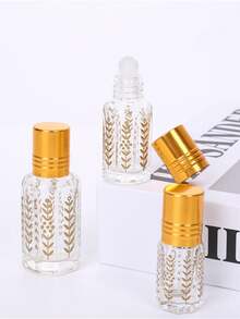 1/10 Gold Glass Ball Bottle, 3/6/12ml Electroplated Ball Bottle Massage Oil Bottle, Perfume Decanting Bottle, Glass Essential Oil Ball Bottle, Perfume Sample Packaging, Essential Oil Travel, Mother's Day Gift, Perfume Bottle, Suitable For Home And Travel, Easy To Carry - Gold - View 3