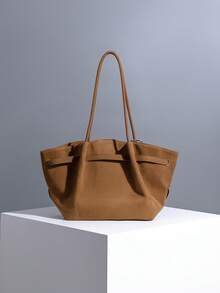 2025 New Vintage High-End Capacity Handbag/Shoulder Bag Tote Bag (With Pendant)