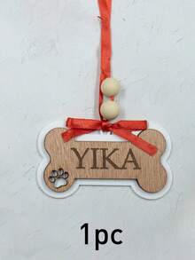 Personalisierte Weihnachtsdekoration mit Namen, personalisierte Weihnachtsornamente für Hunde, Hundeornamente für Weihnachtsbaum, Hundebasteleien, personalisierte Weihnachtsgeschenke, Selbstgemachte Ornamente, Partydekoration, Holz Doppelknochen Ornamente, Raumdekoration, Weihnachten, individualisierbar, Garten, Mutter, Familie - Stil B - Übersicht 11