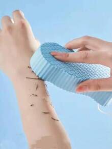 2Pcs Sponge Bath Scrubbers With Fish Scale Textured 3D Design, Gentle On Skin, Bathing Cleansing Tool,Adorable Fish-Shaped Sponge, Soft Pumice Stone For Scrubbing, Seasonal Bath Sponge For Bathing, Swimming, Cleaning,Bath Sponge Embossing Soft Bath Sponge Household Scrub Tool, Painless Exfoliation Back To School,Bathroom Gadgets; Bathing Tools - Multicolor - View 4