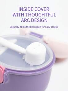 1pc 220/440ml Dinosaur Milk Powder Container, Large Capacity Portable Milk Powder Box, Cute Dinosaur Design, PP Material Milk Powder Box With Scoop