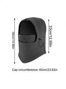 1pc Adjustable Ski Mask, Fleece Hood For Cold Weather, Hunting, Motorbike, Windproof Fleece Thermal Mask For Men And Women In Winter,It Is The Perfect Gift For Christmas Or Valentine's Day,It Is The Perfect Gift For Christmas Or Valentine's Day,Christmas And Valentine's Day Gifts