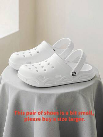 Sandalias transpirables de , nuevas sandalias de verano para exteriores para hombres con agujeros, suela blanda antideslizante y punta cerrada, zapatos unisex para jardín y playa