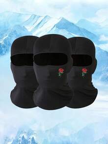 1 pieza/2 piezas/3 piezas Máscara facial de ciclismo impresa unisex, máscara de esquí, pasamontañas, adecuada para actividades al aire libre, viajes, senderismo, escalada - K - Ver 14
