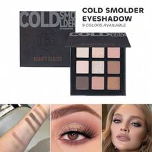 beauty glazed 9-Color Eyeshadow Palette, High Pigmentation, Matte, Shimmer, Natural Smokey, Glitter, Cream & Powder Textures, Waterproof Makeup Palette - #Q - View 9