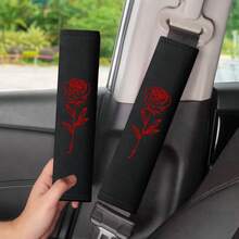 2 buah Sarung Sabuk Pengaman Mobil, Bantalan Bahu Bordir, Lembut & Bernapas, Bantalan Bahu Sabuk Pengaman Mobil Universal untuk Pengemudi dan Penumpang, Aksesoris Interior Mobil - MultiWarna - View 14