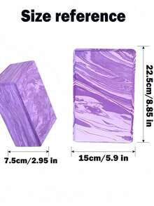 EVA Foam Yoga Blocks Set - Soft Non-Slip Surface, Beveled Edges, Suitable For Yoga, Pilates And Meditation - Foam Yoga Blocks, Enhance Stability, Balance And Deep Stretching - Multicolor - View 8