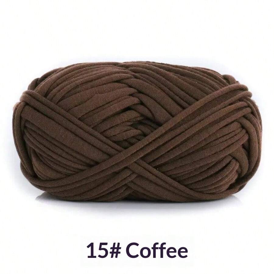 100g 30m Sợi vải đàn hồi dày tự làm thủ công móc len túi đựng đồ giỏ đựng len móc gói vật liệu