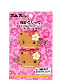 SANRIO 可爱黑色“”发夹，萌趣卡通侧边发夹，创意头饰，适合作为生日礼物（手工染色，存在轻微瑕疵，不影响使用） - 彩色 - 查看 1