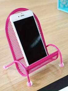 1个创意桌面手机支架，可爱椅子造型，稳固加重，通用手机支架，适用于床头柜、桌面，兼容、安卓手机，生日礼物，送给家人、朋友，适用于办公室、宿舍和家庭使用，360度旋转，承重力强。 - 彩色 - 查看 1