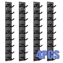 1/2/4 件装棒球帽收纳架，强力粘性壁挂式帽子架，多层帽子展示架，壁挂式帽子挂钩最多可容纳 9/18/36 顶帽子，适用于衣柜门和卧室（黑色）