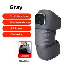 New Electric Heated Knee Massager, Vibrating Knee Heating Pad, Warm Arthritis Relief, Adjustable Temperature, Acupressure Massage For Joint Pain, Elderly Leg Care - Multicolor - View 12