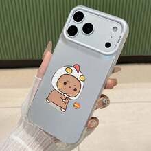 Angry Chicken Costume Element-Design Phone Case, Suitable For IPhone Models 16, 15, 14 Pro Max, 13, 12, 11, XR, XS Plus Phone Cases, Made Of TPU Silicone Material, Providing Shock And Drop Protection, With Drop Protection Function, And Has A Very Good Hand Feel. It Is The Most Suitable Gift For Family, Friends, And Loved Ones. - White - View 1