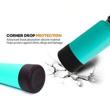 SLAWFlaskars Protective Silicone Boot For 12oz - 40 Oz Hydroflask Water Bottles Anti-Slip Bottom Stanley Sleeve Cover Bumper Grey Fits Hydroflask 32 And 40 OZ - 灰色 - 查看 4