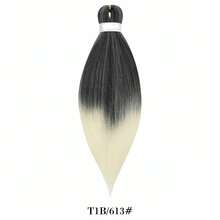 26英寸预拉伸编发，适用于专业编发接发，低温丝滑Yaki纹理卡尼卡隆合成纤维