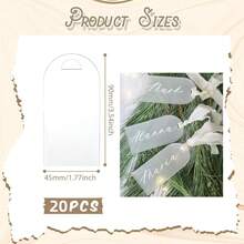 1/10/20 peças de cartão de acrílico em branco para tenda, etiqueta de bagagem arqueada, etiqueta de assento em acrílico fosco sem fita, cartão de acompanhante para convidados de casamento, porta-cartão de lugar, etiqueta de presente para sinalização de festa faça você mesmo