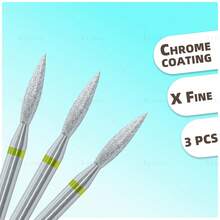 hytoos Chrome Diamond Nail Drill Bits Flame Pro Cuticle Bit For Drills Dead Skin Cleaner Nails Pre-Treatment Tool - White - View 10