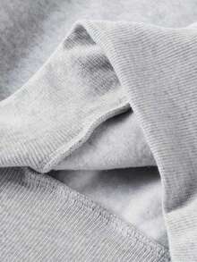 1pc Men's Autumn Racing Style Lightweight Half-Zip Stand Collar Sweatshirt With CHICAGO Logo, FR Fair Racing No.23 Print, Loose Streetwear - Light Grey - View 5