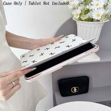 1 Pc Folio Tablet Case With Pen Holder Compatible With IPad 10.9/10.2/ Air 5th Gen/Pro11/10th/9.7/Air 2/IPad (7th Gen)/ IPad (8th Gen)/IPad Air 4/5/IPad Pro 11/IPad 10th Generation 10.9-Inch 2022 Smart Case/IPad Air 13(M3 2025)/IPad Air 11(M3 2025)/IPad Air 11(M3 2025)/IPad 11(A16 2025), Auto Sleep/Wake Function - Multicolor - View 5