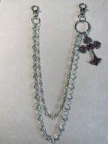 Cross Pants Chain, Wallet Chain, Retro Chain, Double Layer Chain, Hip Hop Punk, Denim Pants Chain, Pocket Chain, Men's Key Chain - Multicolor - View 20