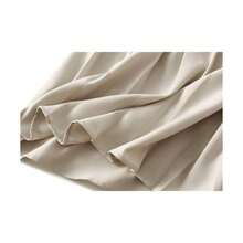 Falda larga plisada casual para mujer, cintura alta, espalda elstica, falda acampanada, acampanada, Beige, Talla nica - inicial - Ver 5