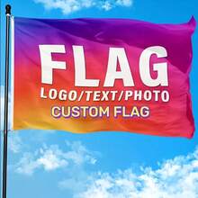Bendera Kain Poliester yang Dapat Disesuaikan dengan Gesper Logam Tahan Lama untuk Pengikatan yang Aman, Tersedia Berbagai Ukuran, Cocok untuk Hadiah yang Dipersonalisasi, Dekorasi Dalam/Luar Ruangan, Perjalanan, Kegiatan Tim, Pawai, Spanduk Pawai, Bendera Acara, Hadiah yang Dipersonalisasi - MultiWarna - View 5