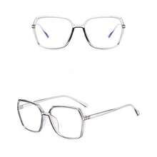 1 Pair Large Frame Clear Lens Glasses, Fashion Polygon Eyeglasses Frame, Minimalist Korean Style - A - View 7