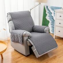 Waterproof Recliner Cover With Pockets, Anti-Slip Elastic Straps Pet Proof Slipcover For Furniture Protection - Dark Grey - View 11