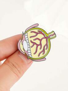 1pc Oil Drop Eyeball Eye Brooch, Suitable For Men And Women Everyday Wear - Multicolor - View 4