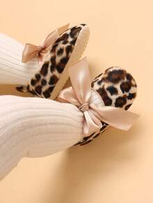 6-12 Months Infant Girl Cute Bow Soft Anti-Slip Princess Shoes, Spring/Summer