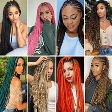 Braiding Hair Pre Stretched 26Inch Pre-Stretched Braiding Hair EZ Braid Yaki Texture Nthetic Hair Extensions For Crochet Box Braids - Multicolor - View 6