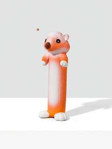 Giocattolo masticabile durevole per cani, giocattolo a forma di lontra in lattice con squittio, adatto per cani di taglia media e piccola, per masticare, dentizione, alleviare la noia, addestramento interattivo - Multicolore - Visualizzare 11