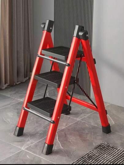 1pc 2 Steps Folding Step Stools, Bandwidth Non-Skid Pedals, Folding Ladder, Sturdy Ladder, Very Suitable For Kitchen And Home Use