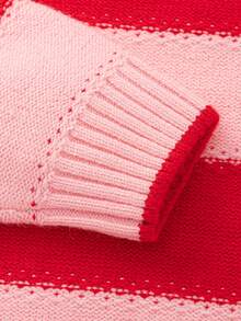 Balabala Jersey de cuello redondo con jacquard para niñas, suéter de punto suave de primavera - tinte rojo - Ver 7
