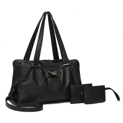 Bolsa Clutches De mujer de Tres Piezas, Conjuntos De Bolsos Para Mujer, Bolsas Set De Mano De Bandolera, Bolsa Para Trajeta y Monedero, Bolso de Tote de 3 Pzs, Bolsas De Asas De Mujer, Conjuntos de Bolsas De hombro Para Mujer 3 Pzs