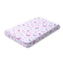 BEEWEED 1 pièce Ensemble de draps-housses en microfibre pour lit de bébé - Draps de lit super doux pour matelas de lit de bébé et de tout-petit, protège-matelas avec imprimé animal, 1 paquet 28*52*8"/71*132*20cm - Rose bonbon - Voir 5