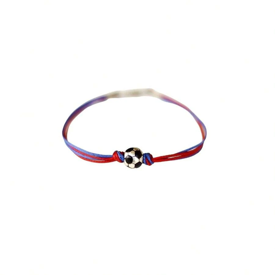 Brazalete de fútbol, brazalete masculino del equipo deportivo, balón de fútbol, rojo y azul, Barcelona, brazalete para hombre, regalo para él, deporte - 1 - Ver 1