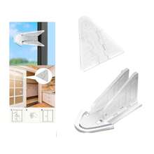 3M 1/2/3/4/6 件装儿童推拉玻璃门锁，多功能安全推拉窗锁，保护儿童和宠物安全，无需钻孔工具，加厚 ABS 材质 - 彩色 - 查看 15