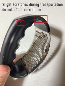 1Pc Heavy Duty Garlic Press, Professional Garlic Crusher And Mincer, Ergonomic Garlic Crush Tool With Easy Squeeze Handle, Kitchen Gadgets, Ginger Press, Vegetable Chopper, Essential Kitchen Accessories, Perfect For Halloween, Thanksgiving, Christmas Cooking. - Silver - View 12