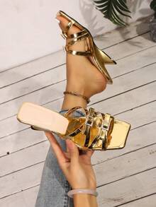 2026 New Elegant Sexy Criss-Cross Strap Office Lady Fashion Comfortable Low Price Outdoor Vacation Stiletto Pointed Toe Sandals, Red High Heels