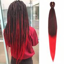 Braiding Hair Pre Stretched 26Inch Pre-Stretched Braiding Hair EZ Braid Yaki Texture Nthetic Hair Extensions For Crochet Box Braids - Multicolor - View 39