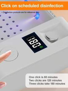 Portable Cleaning Box With Purple Light-Large Capacity, 5-Minute Solution, USB Power Supply, Compact Design, Used For Telephone, Earphone, Denture, Toothbrush, Key And Hearing Aid Accessories, Travel And Home Use, Cleaning Accessories, Compact Solution.