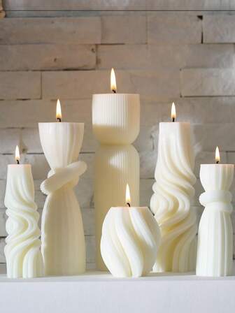 1 Stück gestreifte zylindrische Knoten Aromatherapie Kerze, Inneneinrichtung, Duft für hochwertige Schlafzimmer, Mädchen Geburtstage und Feiertage, langanhaltend DIY Zuhause Geschenk, Sojawachs und Bienenwachs Mischung, Einzelkern, für Innen- und Außenbereich, Gewürzduft, ideale Wahl für Valentinstag und allgemeine Wohndekoration