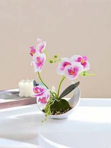 3/5pcs Decorative Flower Pots, Succulent Green Plant Flower Pots, Resin Materials, Home Decoration, Outdoor Courtyard Flower Pots, Room Decoration (Excluding Plants) - White - View 6