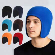 1pc Winter Dual-Layer Fleece Ear Warmer Hat - Can Also Be Used As Sleep Cap Or Outdoor Cycling Windproof Warm Ear Muff Hat - Thick Insulated Cold-Proof Cap - A - View 3