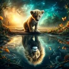 5D全圆钻石画马赛克DIY家居装饰工艺品，创意手工，装点您的家，释放压力，放松身心，适合家居墙面装饰 - 理想的节日礼物 - 彩色 - 查看 1