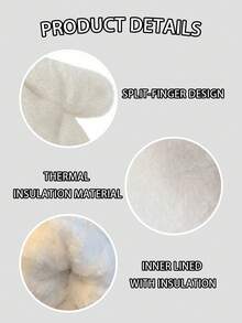 1双舒适冬季连指手套 - 柔软、蓬松、防风，全指设计，采用弹性涤纶面料，适合休闲周末穿着，厚实、保暖、舒适，有效保护双手。 - 多色 - 查看 6