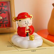 1pc Creative God Of Wealth Phone Holder, Desktop Decor, Tablet Stand, Office Supplies, Prosperity Practical Gift